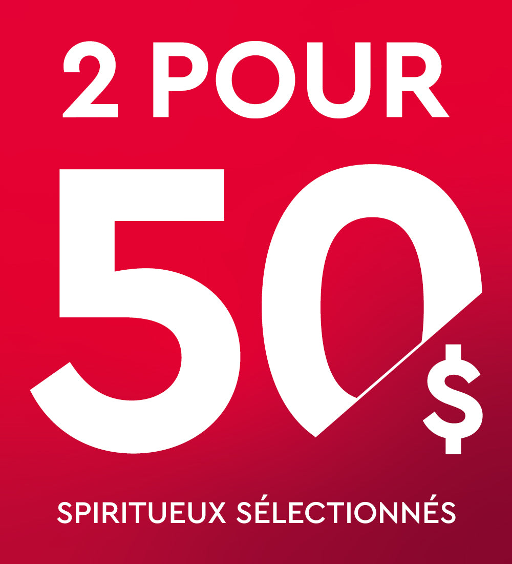 2 pour 50 $ Seletec Spirits