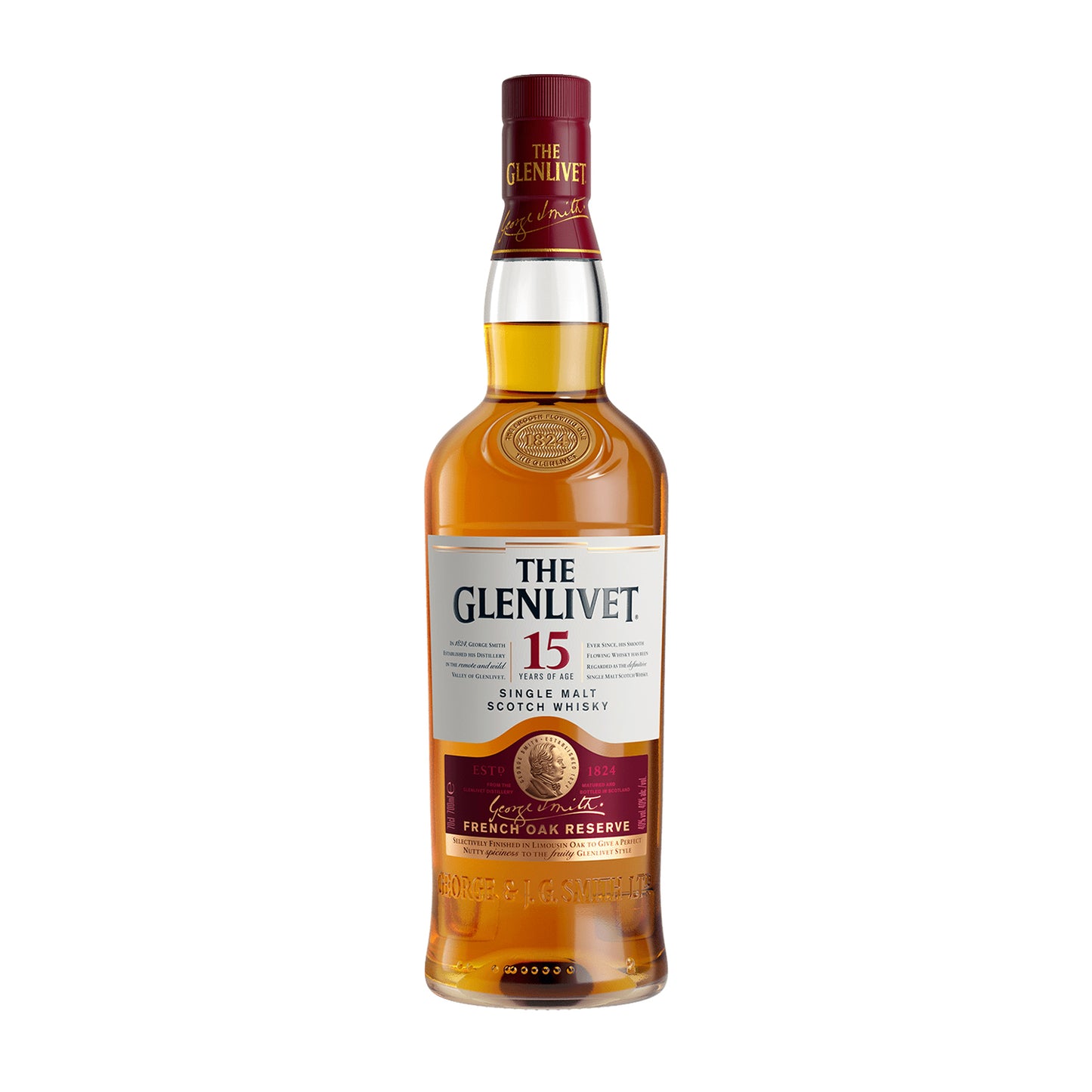 The Glenlivet French Oak Reserve 15 Years Old Single Malt Scotch Whisky 750ml