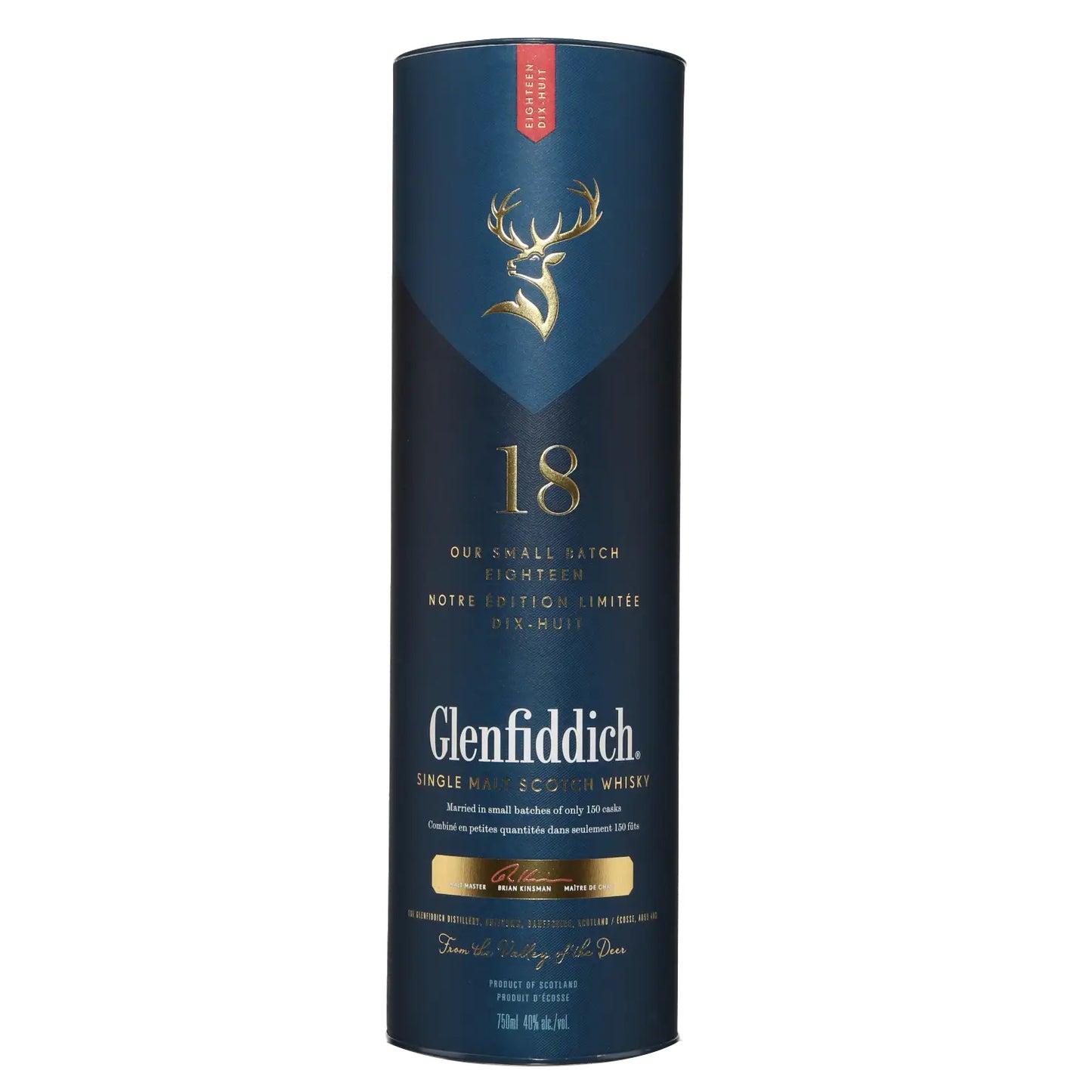Glenfiddich 18 Years Old Single Malt Scotch Whisky 750ml