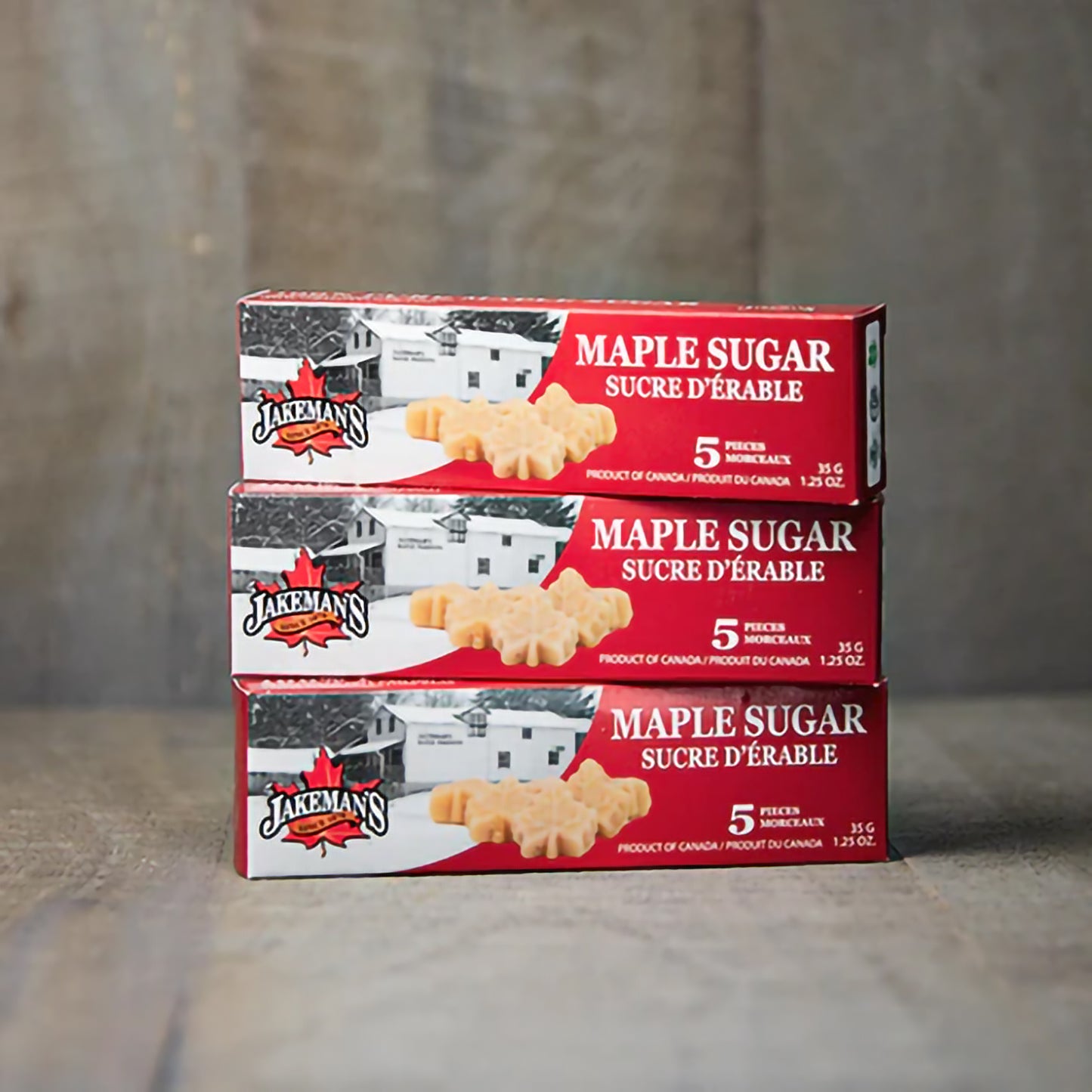 Sucre à la feuille d'érable Jakeman's 3 x 35 g