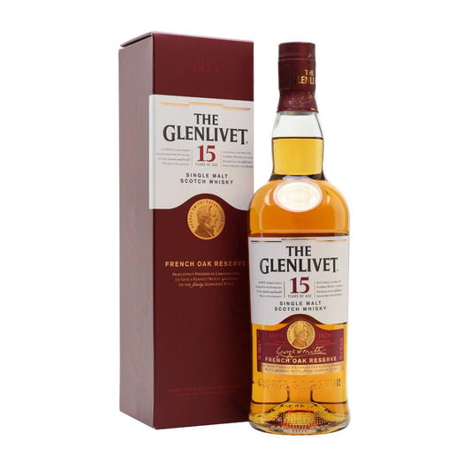 The Glenlivet French Oak Reserve 15 Years Old Single Malt Scotch Whisky 750ml